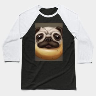 Potato Dog Face Baseball T-Shirt